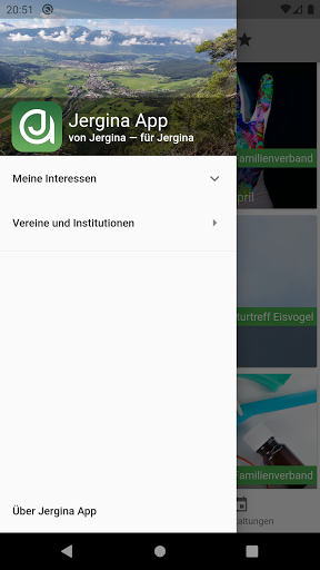 Jergina App Screen 2