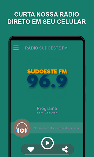 Android application RÁDIO SUDOESTE FM screenshort
