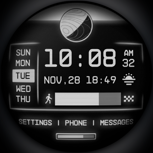 Retro Cosmos Watch Face NASA logo