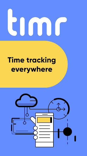 Android application timr – time tracking with GPS screenshort