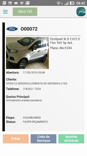 VipcarApp Screen 2