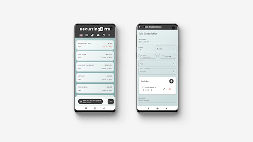 RecurringX Pro Bill Reminder