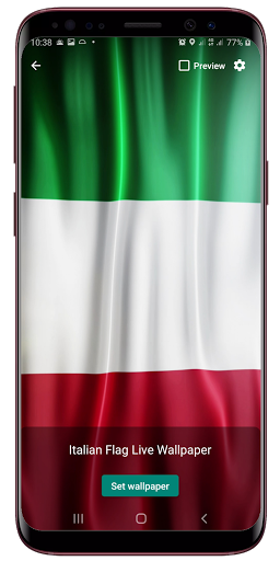 Italian Flag Live Wallpaper Screen 2