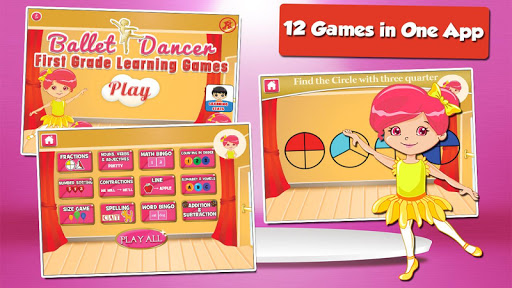 Android application Ballerina Games for Grade 1 screenshort