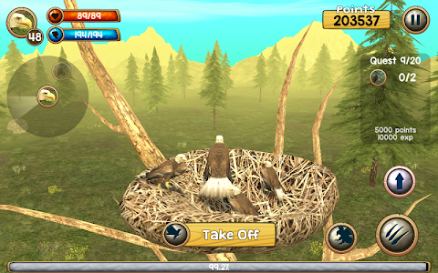 Wild Eagle Sim 3Dのおすすめ画像4