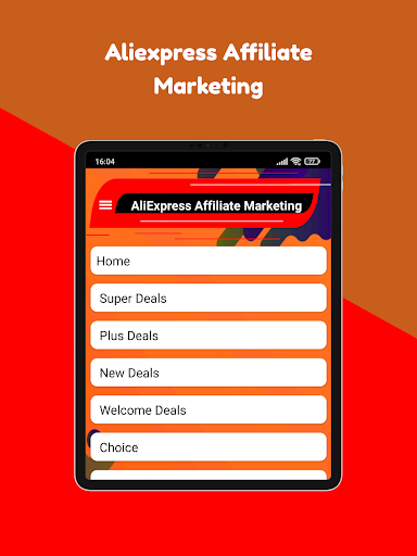 Screenshot of Aliexpress Affiliate Marketing