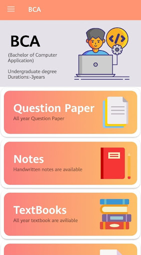 BCA - Study Materials Screen 2