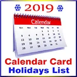 Cover Image of Tải xuống Calendar Card 2019 & Holidays  APK