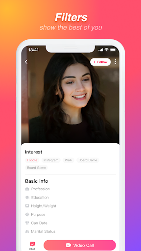 MeetU - Live Video Chat Screen 2
