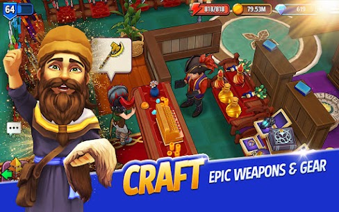 Shop Titans: Epic Idle Crafter, Build & Trade RPG 2