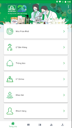 Android application SalesUp HoaLinh QL screenshort