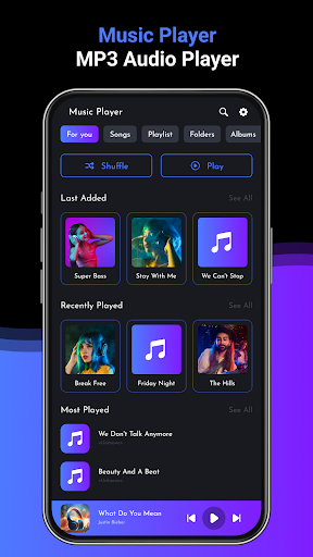 Android application Music Player Mp3 Audio Player screenshort