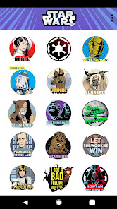 Captura de Pantalla 2 Star Wars Stickers: 40th Anniv android