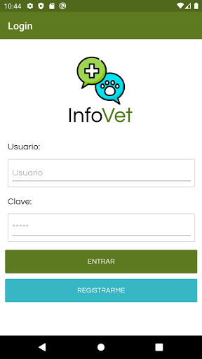 Android application InfoVet screenshort