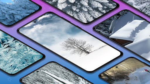 Android application Winter wallpapers backgrounds screenshort