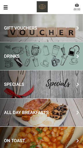 Android application The Lillies Cafe Order App screenshort