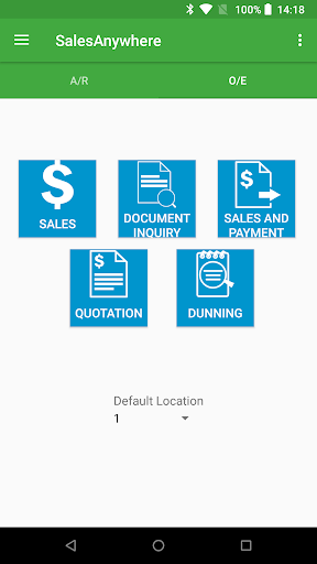 Android application AutoSimply SalesAnywhere 2019 screenshort