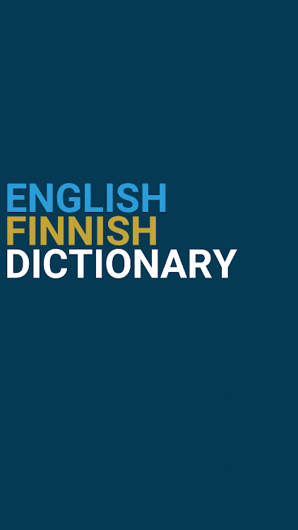 English : Finnish Dictionary - 3.0.2 - (Android)