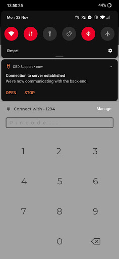 Android application OBD Support screenshort