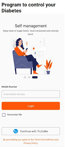 Android application Oxyjon: Control your Diabetes screenshort