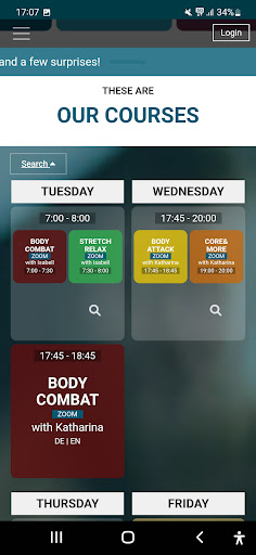 GYMTERNET Screen 2