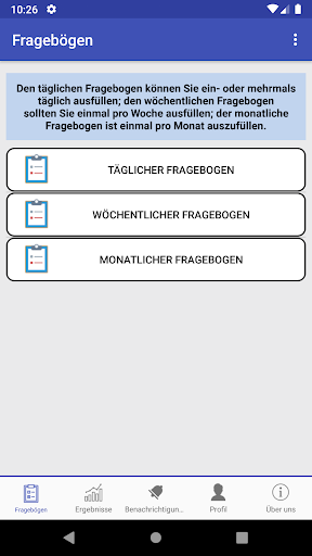TrackYourStress Screen 2