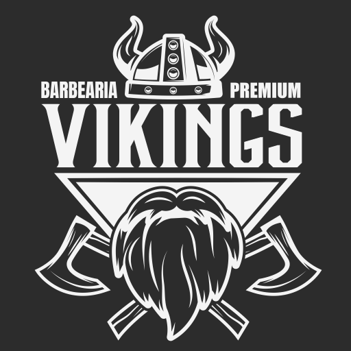 Vikings Barbearia Premium logo