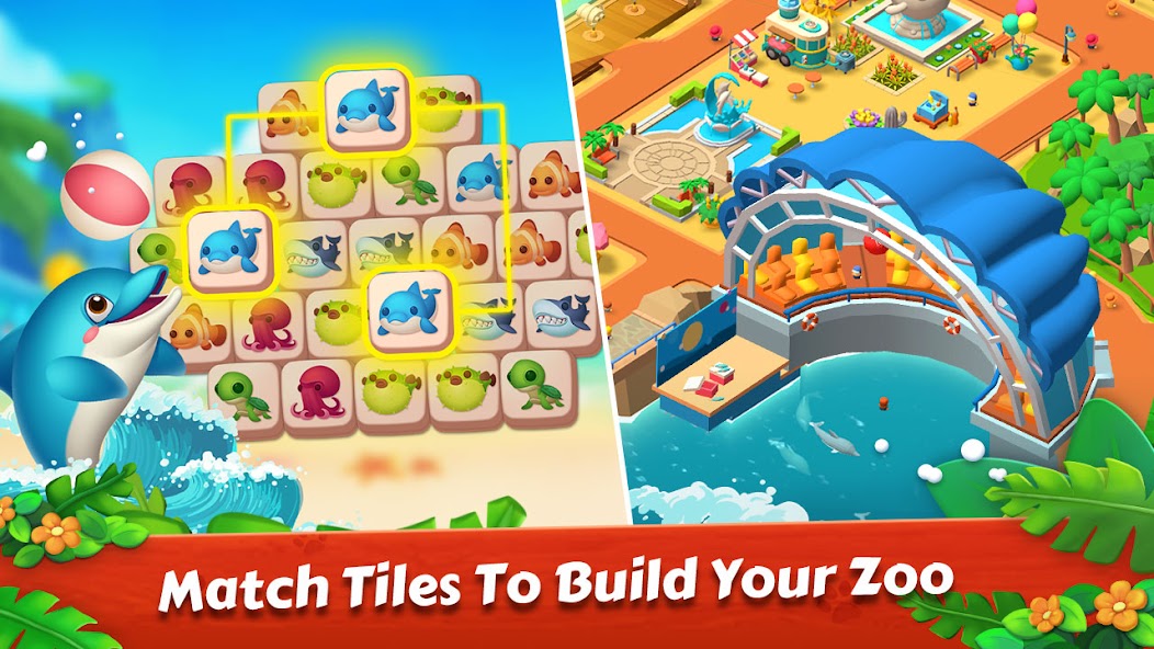 Zoo Tile-3 Tiles и Zoo Tycoon 3.07.0079 APK + Мод (Unlimited money) за Android