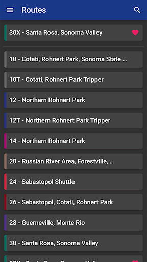 Sonoma County Transit Screen 2