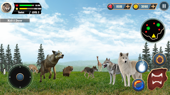 محاكاة الذئب البري ألعاب 3
