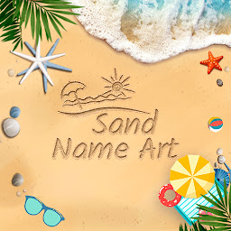 图标图片“Draw Beach Sand Name Art”
