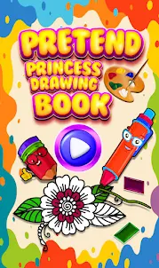 Pretend Princess Drawing Book