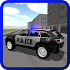 _z_4WD SUV Police Car Driving icon