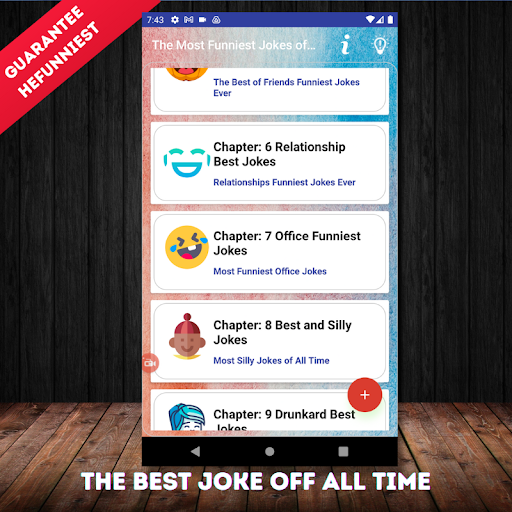 Android application Funniest Jokes of All Time screenshort
