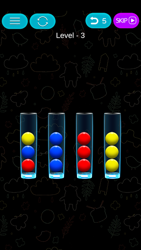 Android application Ball Sort Puzzle screenshort