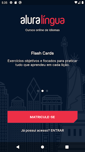 Android application Alura Língua screenshort