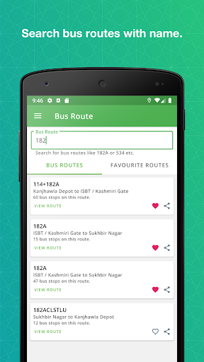 DTC Bus Routes Screen 3