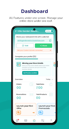 FoodChow Restaurant Manager Screen 3