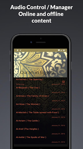 Android application Quran in Egyptian screenshort