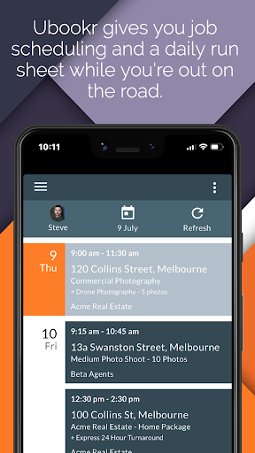 Android application UBOOKR - Bookings made easy screenshort