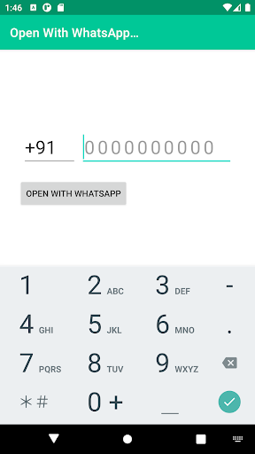open in wattsapp Screen 3