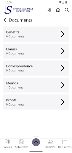 Spacca Insurance Brokers App Screen 3
