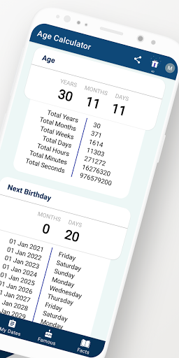 Age Calculator - Date of Birth Screen 2