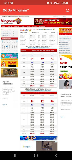 Android application Mingnam.net screenshort