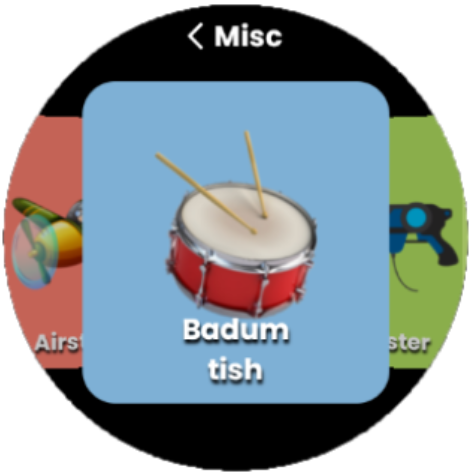 Soundboard Wear OS Screen 3