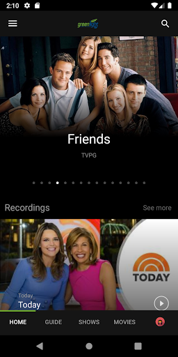 Screenshot of Greenlight TV
