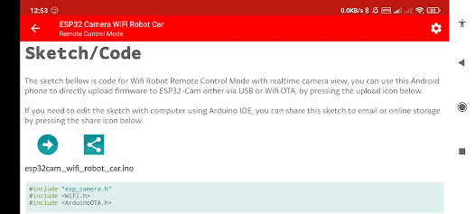 Captura 7 ESP32 Camera Wifi Robot Car -  android
