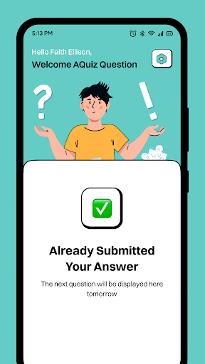 A Quiz Question Screen 3