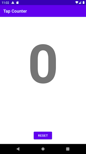 Android application Tap Counter screenshort
