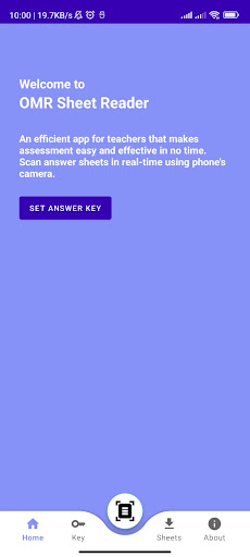 Android application OMR Sheet Reader screenshort